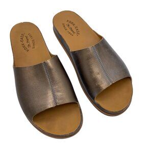 Kork Ease Tutsi Sandals Size 11 Bronze Metallic Leather Slides Slip On